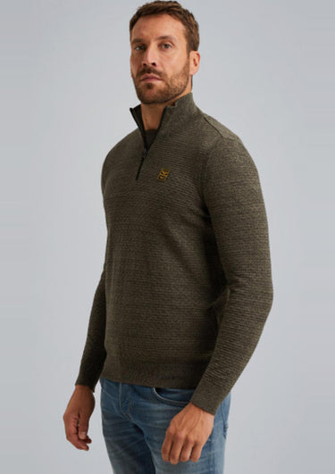 PKW2510301 6389 | Pullover mit halbem Reißverschluss